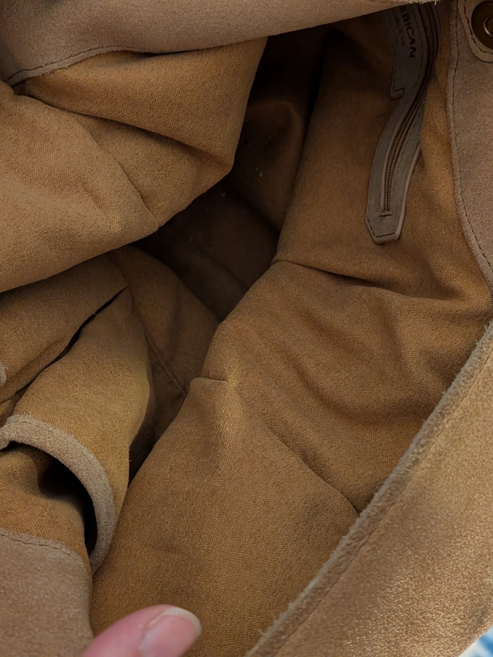 Tan Suede Knotted Hobo Bag - Picture 7 of 10